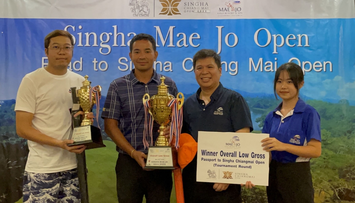 The winners of Singha Mae Jo Open 2024Road to Chiang Mai Open
